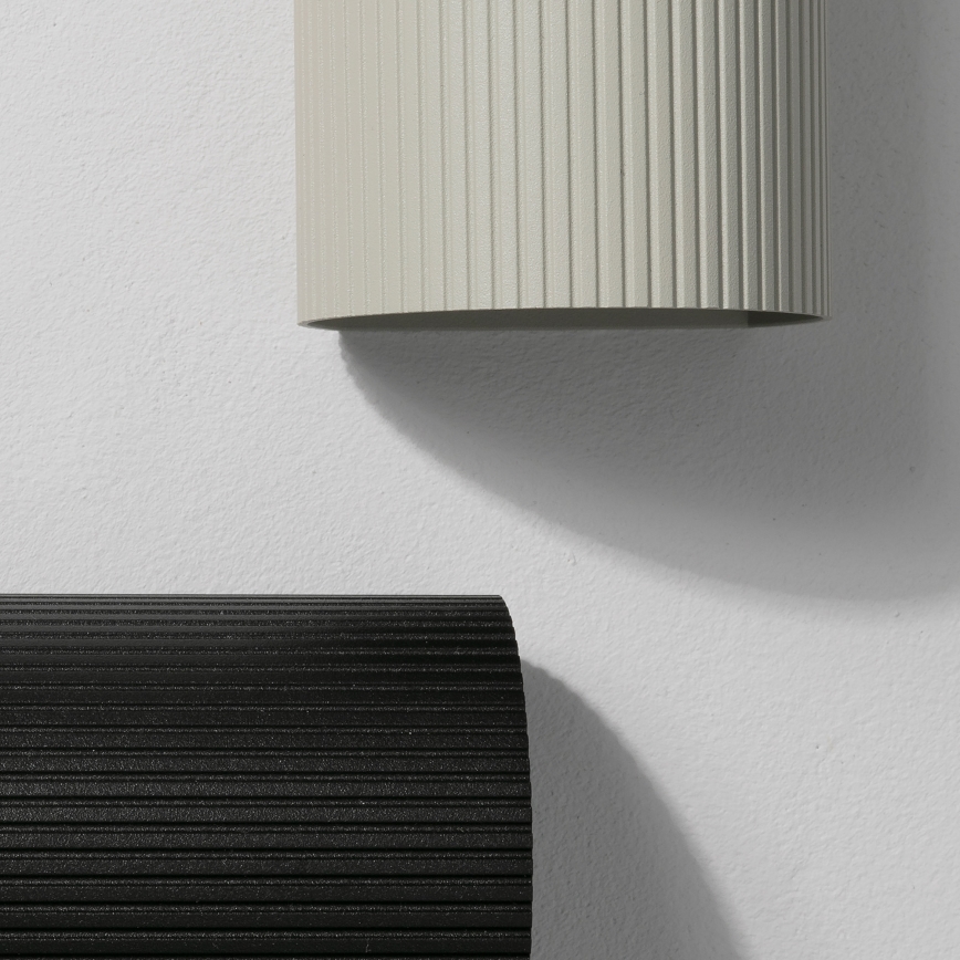 Aplică FARO 40528 SOLE 1xGU10/8W/230V gri canelat rotund