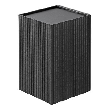 Aplică FARO 40535 SOLE 1xGU10/8W/230V negru canelat dreptunghiular