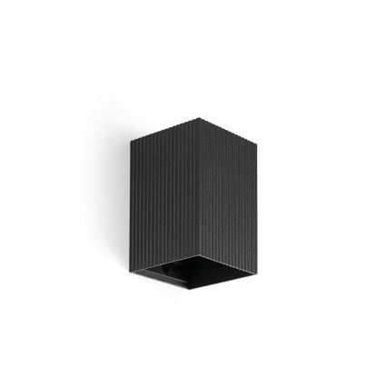 Aplică FARO 40535 SOLE 1xGU10/8W/230V negru canelat dreptunghiular