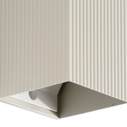 Aplică FARO 40536 SOLE 1xGU10/8W/230V gri canelat dreptunghiular