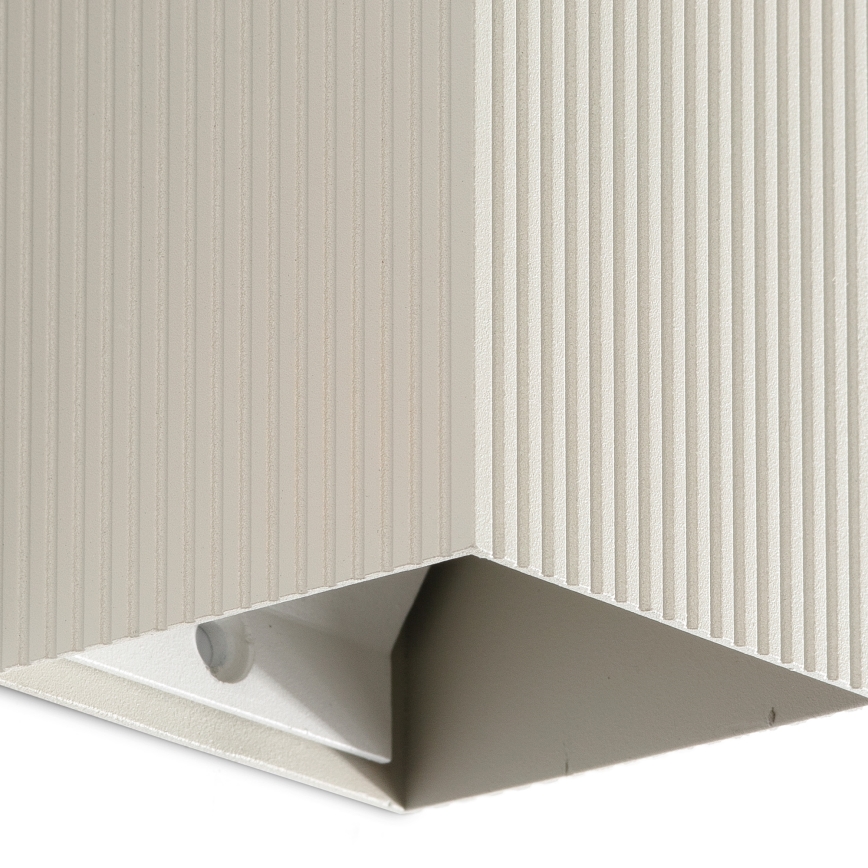 Aplică FARO 40536 SOLE 1xGU10/8W/230V gri canelat dreptunghiular