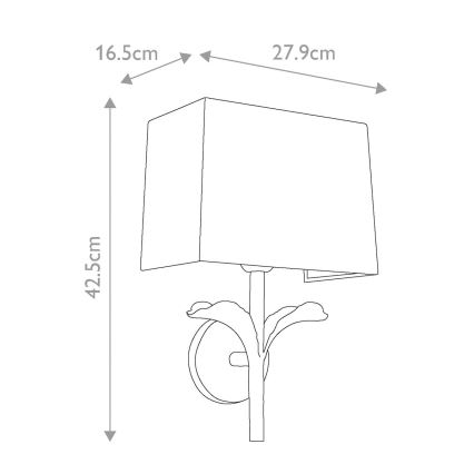 Aplică Feiss GEORGIA 1xE27/60W/230V