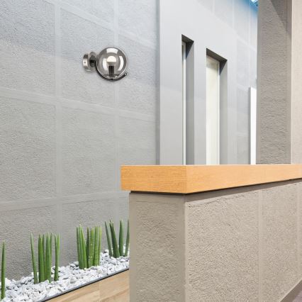 Aplică GEORGIA 1xE14/5W/230V crom mat/fumuriu