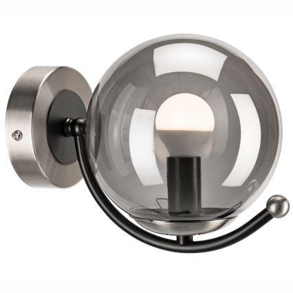 Aplică GEORGIA 1xE14/5W/230V crom mat/fumuriu