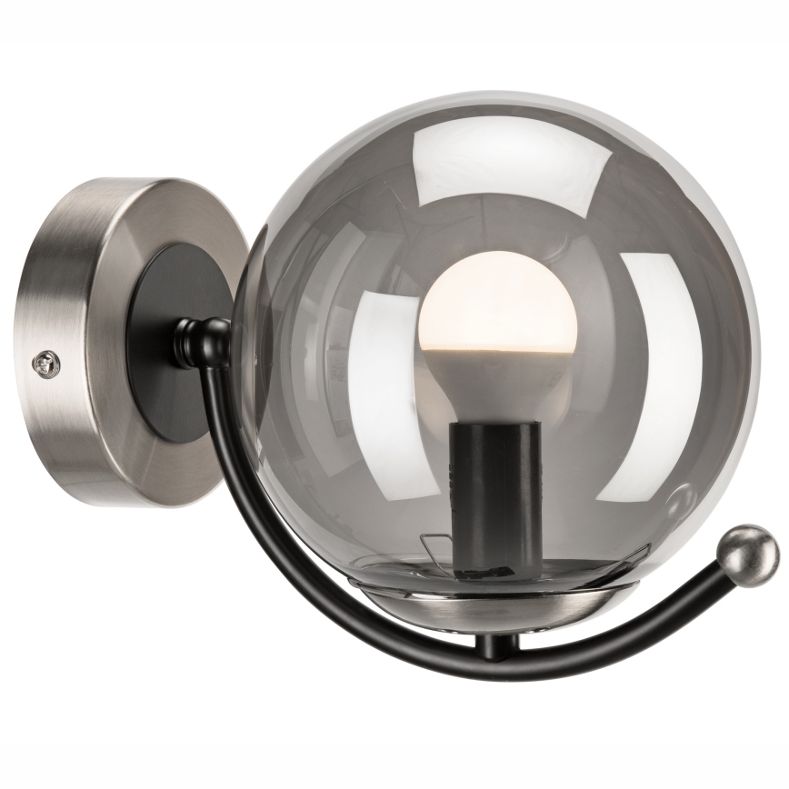 Aplică GEORGIA 1xE14/5W/230V crom mat/fumuriu