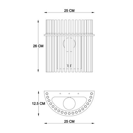 Aplică Globo 1xE27/60W/230V negru