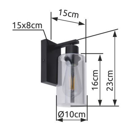 Aplică 1xE27/60W/230V Globo