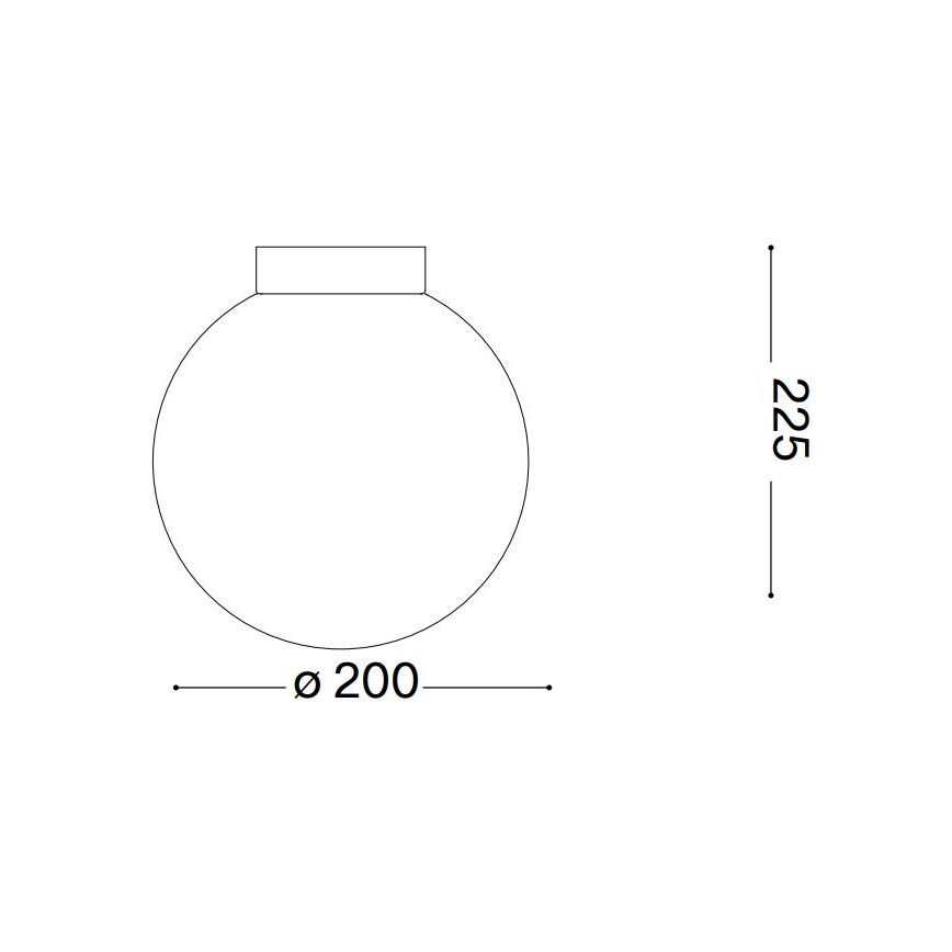 Aplică Ideal Lux CARTA 1xE27/25W/230V d. 20 cm alb