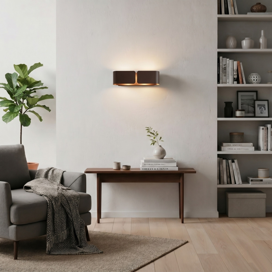 Aplică Ideal Lux CLIP 2xE27/6W/230V maro