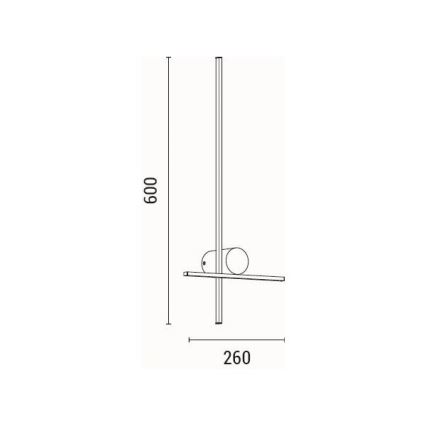 Aplică LED/12W/230V 3000K