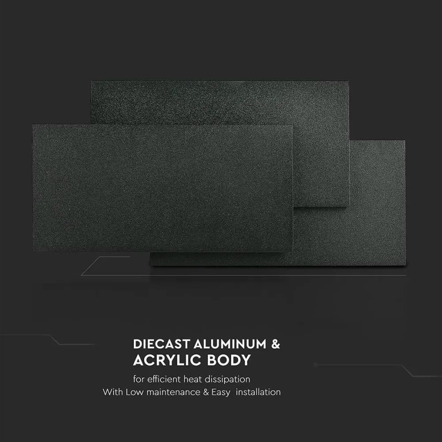 Aplică LED/12W/230V 3000K neagră