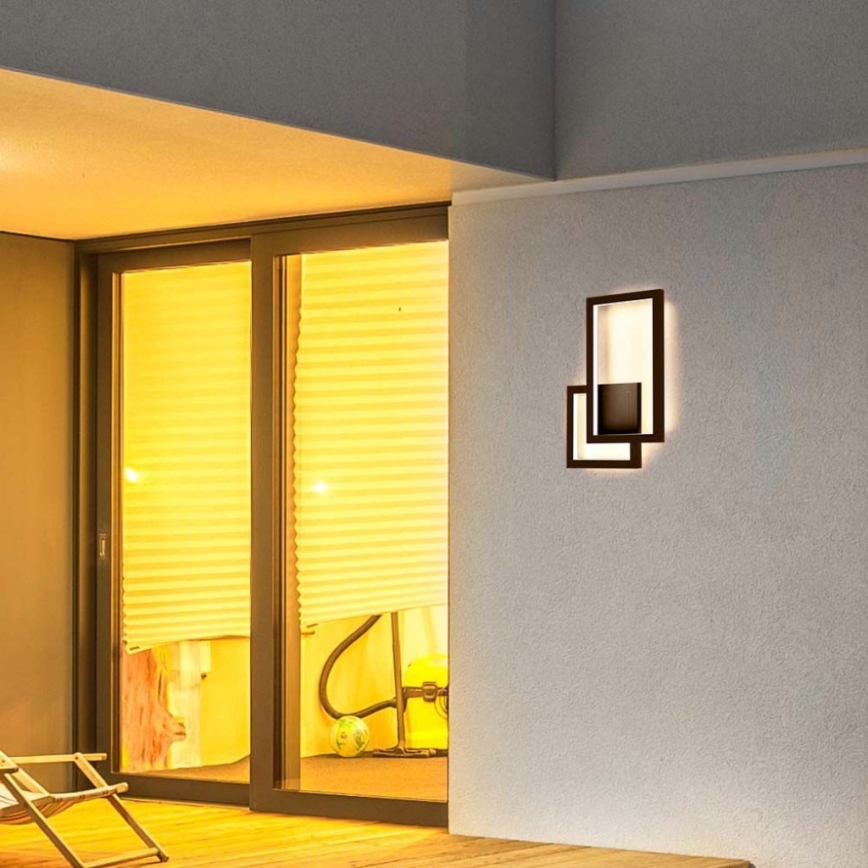 Aplică LED/20W/230V 3000K maro