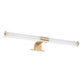 Aplică LED 2în1 pentru oglindă de baie APA LED/6W/230V 40 cm IP44 auriu