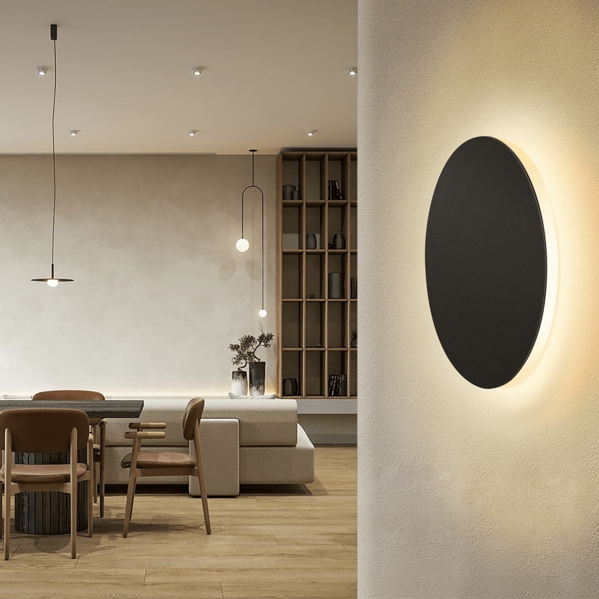 Aplică LED Aigostar LED/12W/230V 3000K 25 cm negru