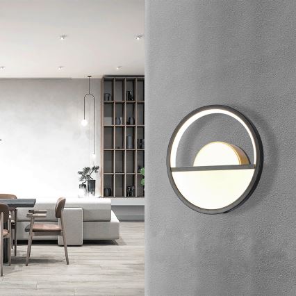 Aplică LED Aigostar LED/13,5W/230V 6500K negru/auriu