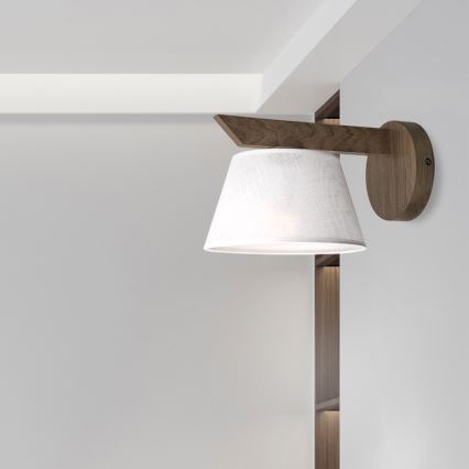 Aplică LED Brilagi ANTHONY 1xE14/40W/230V stejar nuc/alb