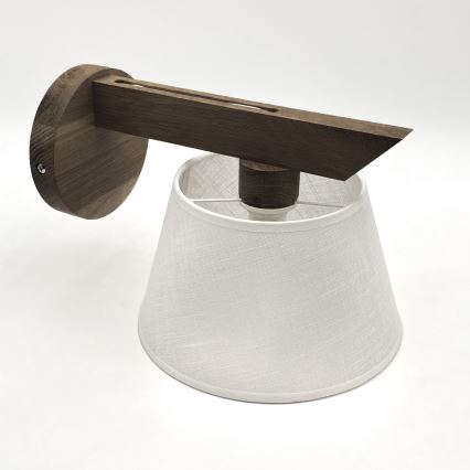 Aplică LED Brilagi ANTHONY 1xE14/40W/230V stejar nuc/alb