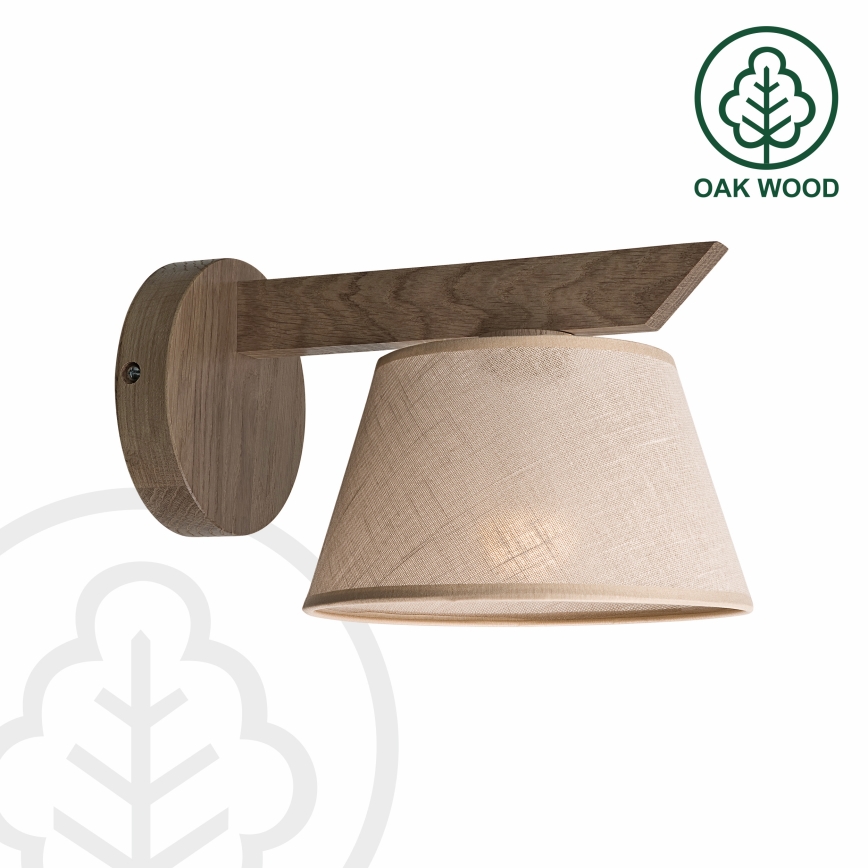 Aplică LED Brilagi ANTHONY 1xE14/40W/230V stejar nuc/bej