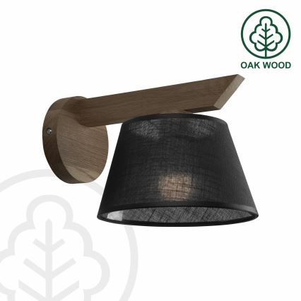 Aplică LED Brilagi ANTHONY 1xE14/40W/230V stejar nuc/negru