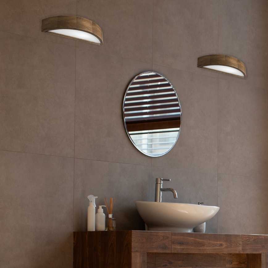 Aplică LED Brilagi CARVALHO 1xE27/60W/230V nuc stejar