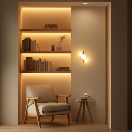 Aplică LED Brilagi MILLA 3xG9/3W/230V auriu/alb