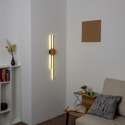 Aplică LED Brilagi WOODY COLLINE LED/15W/230V stejar