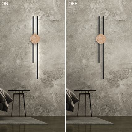 Aplică LED Brilagi WOODY COLLINE LED/15W/230V stejar