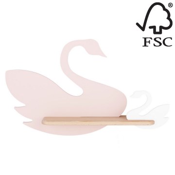 Aplică LED cu raft pentru copii SWAN LED/5W/230V – certificat FSC