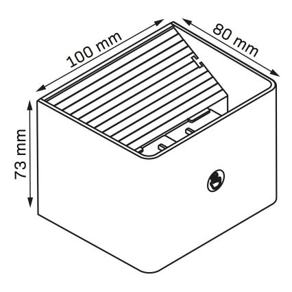 Aplică LED tactilă dimabilă cu senzor MIRI LED/2,5W/3,7V 3000/4000/6400K 4000 mAh alb