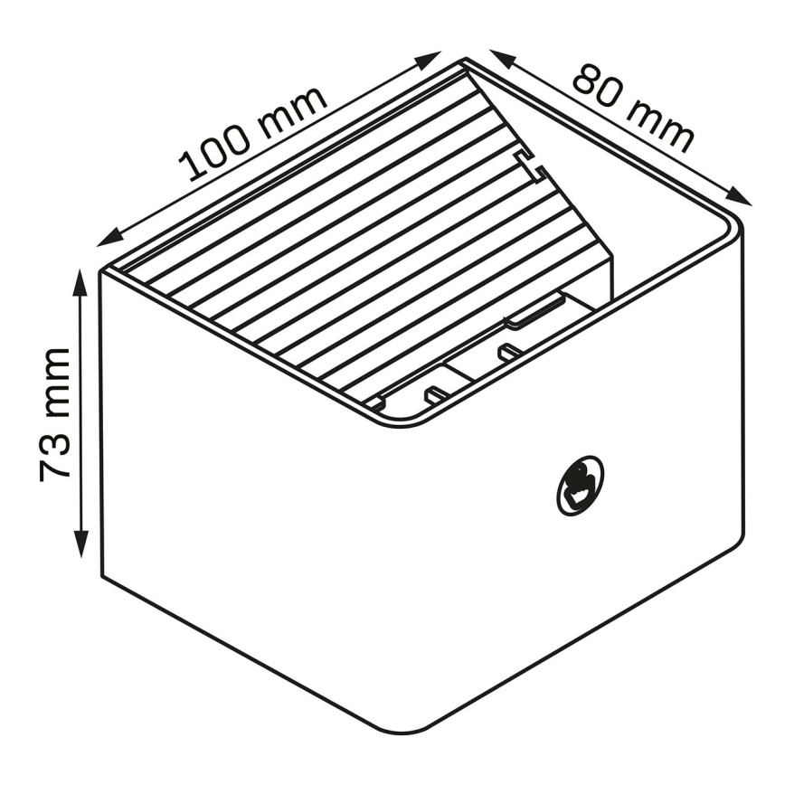 Aplică LED tactilă dimabilă cu senzor MIRI LED/2,5W/3,7V 3000/4000/6400K 4000 mAh alb