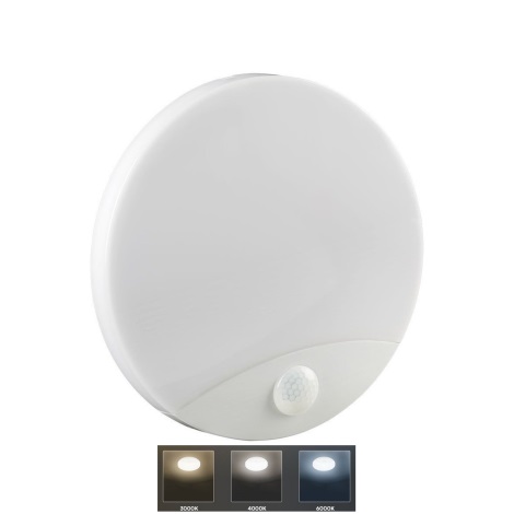Aplică LED cu senzor pentru baie LED/15W/230V 3000/4000/6000K IP44 alb