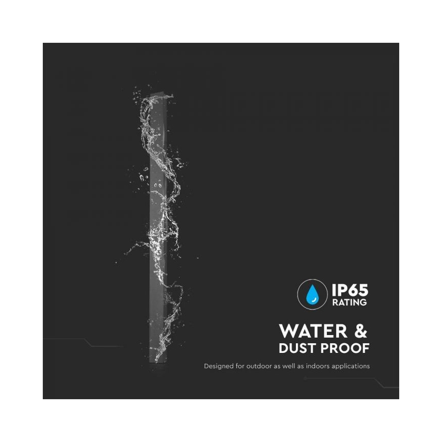 Aplica LED de exterior, 10W, 230V, 3000K, IP65, 51 cm, antracit