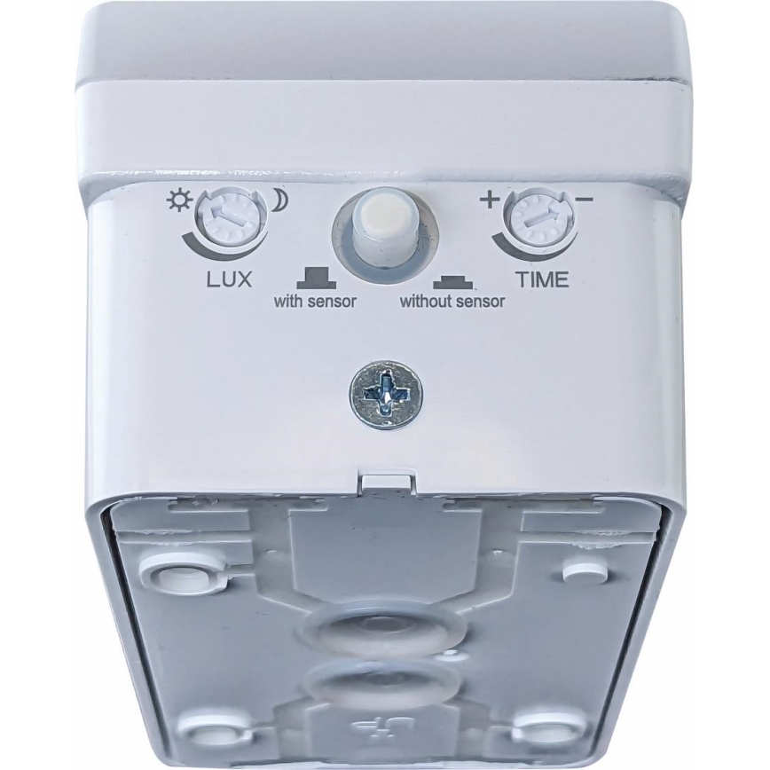 Lampă LED de perete pentru exterior, reglabilă, cu senzor de mișcare și de crepuscul, 12/15/20W, 230V, IP65, alb