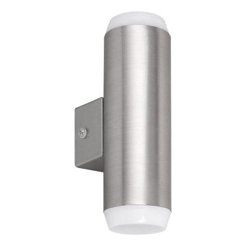 Aplică LED de exterior 2xLED/4W/230V IP44 crom satinat Rabalux