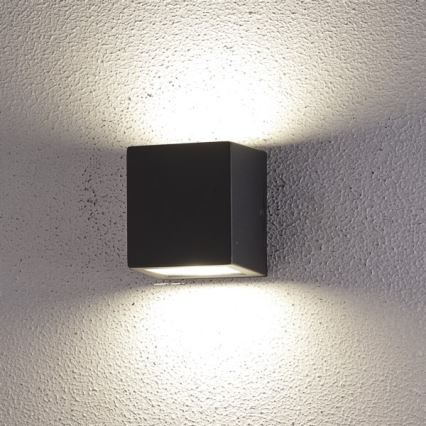 Aplică LED de exterior 2xLED/5W/230V 4000K IP54 negru