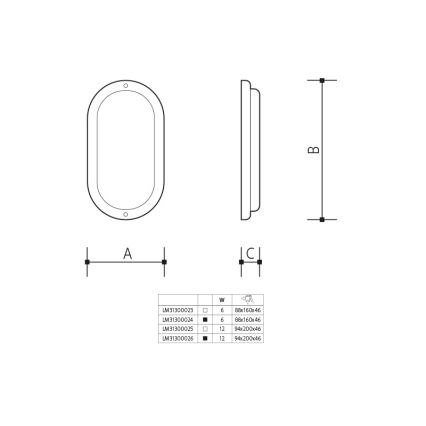 Aplica LED de exterior, 6 W, 230 V, IP54, albă