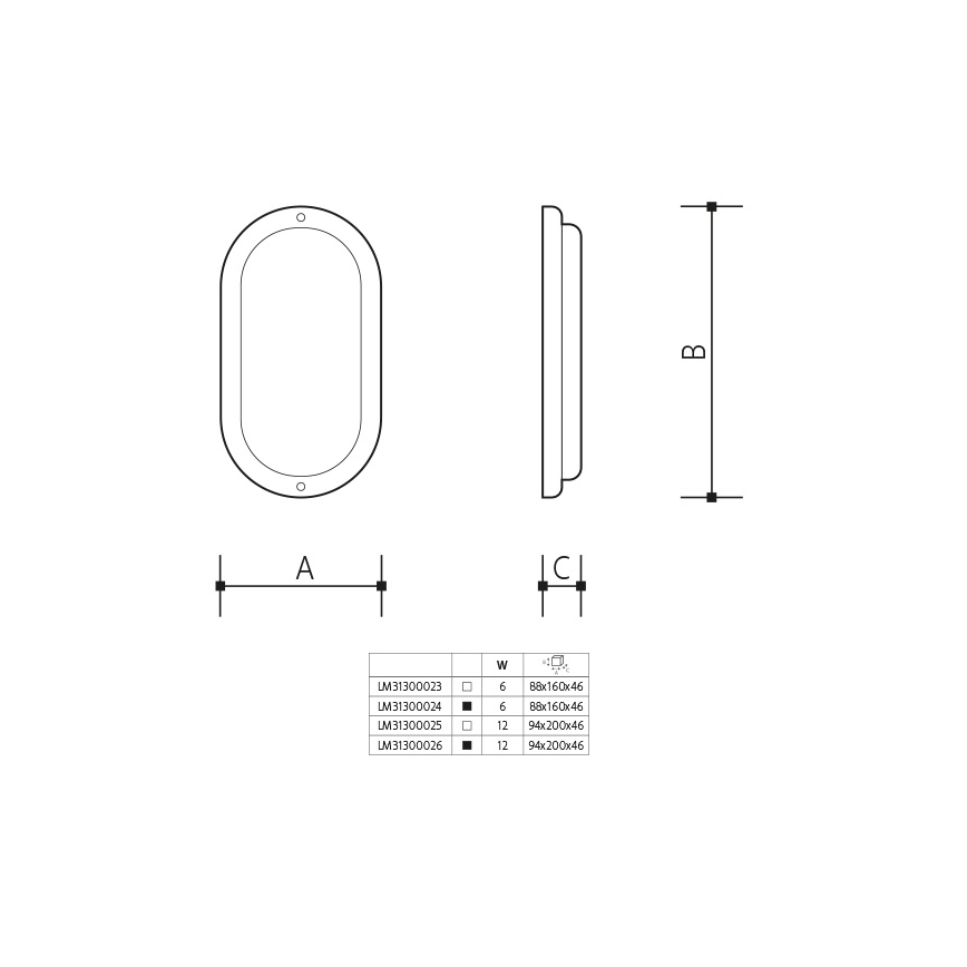 Aplica LED de exterior, 6 W, 230 V, IP54, albă