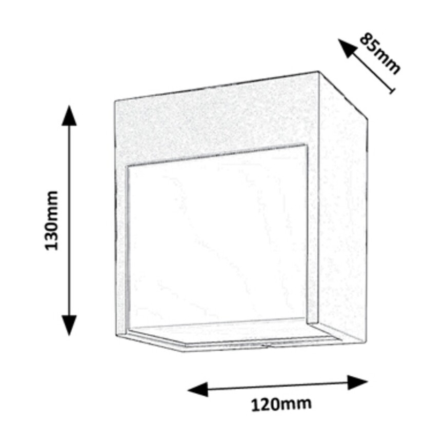 Aplică LED de exterior LED/12W/230V neagră IP54 Rabalux