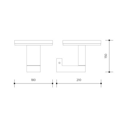 Aplică LED de exterior BARI LED/10W/230V 4000K IP54 antracit