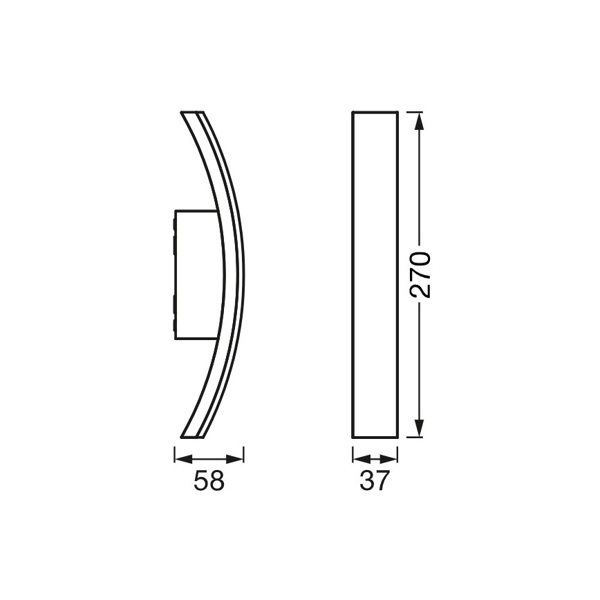 Aplică LED de exterior BOW LED/7W/230V IP54 Ledvance