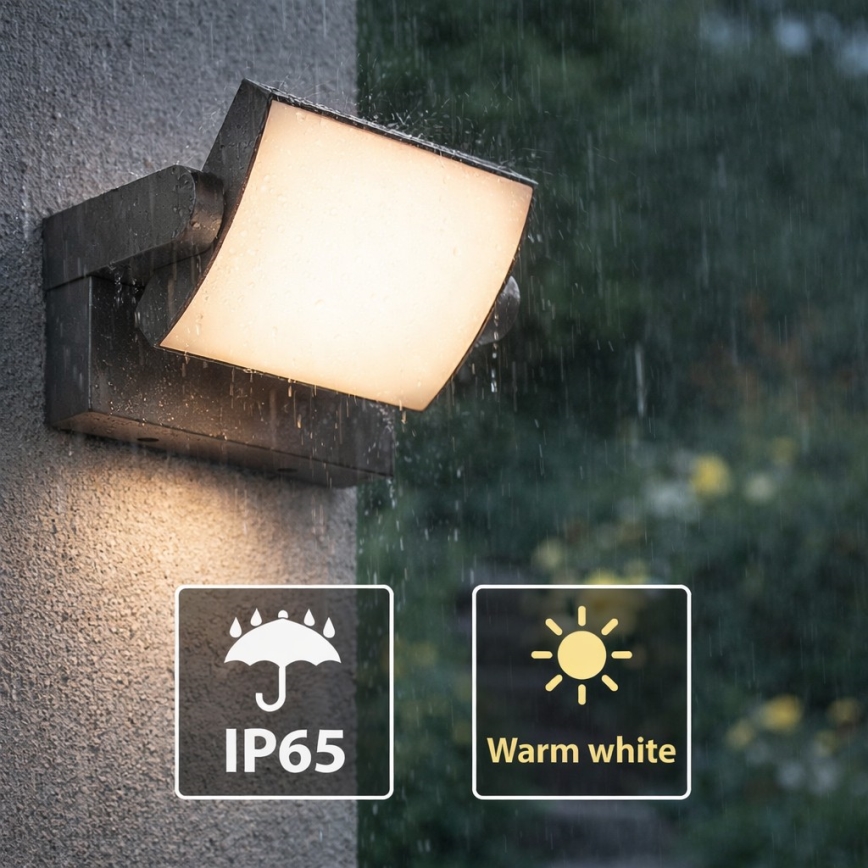 Aplică LED de exterior Brilagi ANKLE LED/18W/230V 3000K IP65 antracit