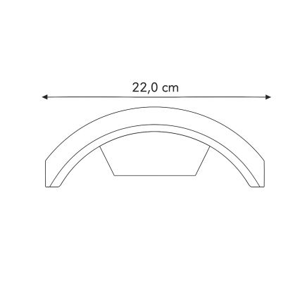 Aplică LED de exterior Brilagi ARCELO LED/8W/230V IP54