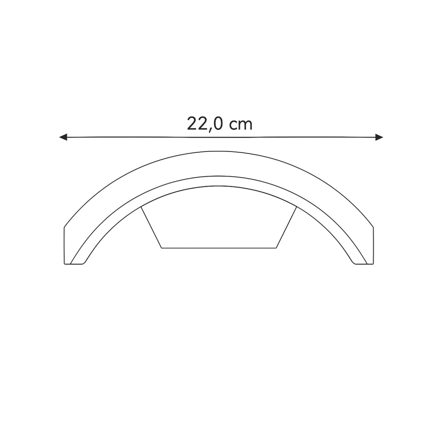 Aplică LED de exterior Brilagi ARCELO LED/8W/230V IP54