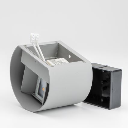 Aplică LED de exterior Brilagi RONDO LED/6W/230V gri IP54