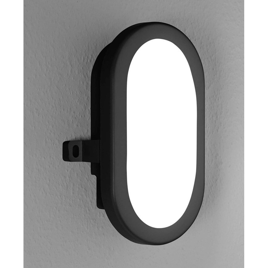 Aplică LED de exterior BULKHEAD LED/6W/230V IP54 neagră Ledvance