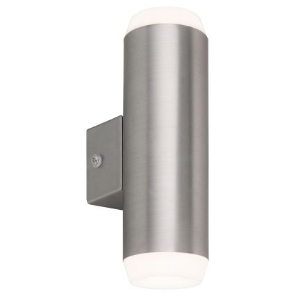 Aplică LED de exterior 2xLED/4W/230V IP44 crom satinat Rabalux