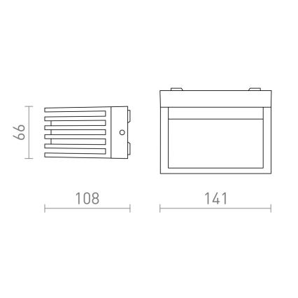 Aplică LED de exterior CLAIRE LED/6W/230V IP54 RED-Design Rendl-R13564