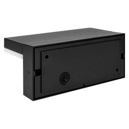 Aplica LED de exterior cu senzor, 9W, 230V, 4000K, IP44, neagră