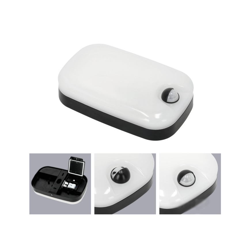 Aplică LED de exterior cu senzor de mișcare și crepuscular BAVANO LED/15W/230V 3000/4000/5700K IP54