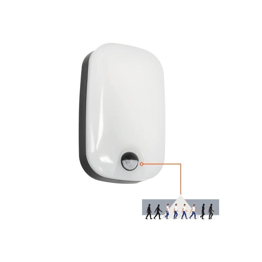 Aplică LED de exterior cu senzor de mișcare și crepuscular BAVANO LED/15W/230V 3000/4000/5700K IP54